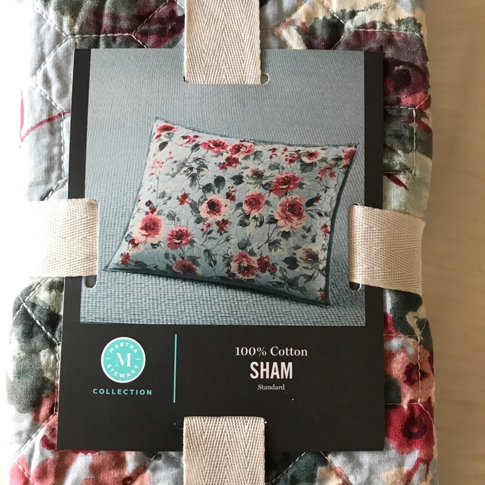 Martha Stewart Garden Floral Standard Pillow Sham - Picture 5 of 8